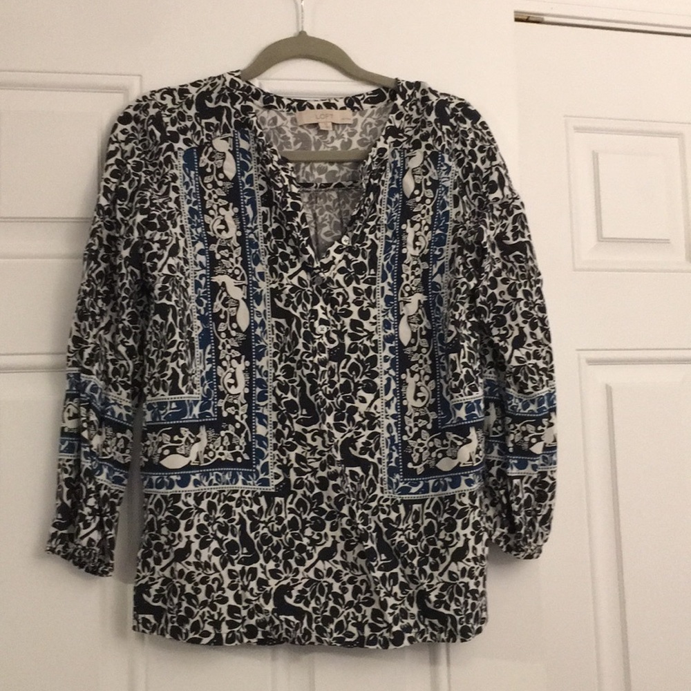 Loft print blouse